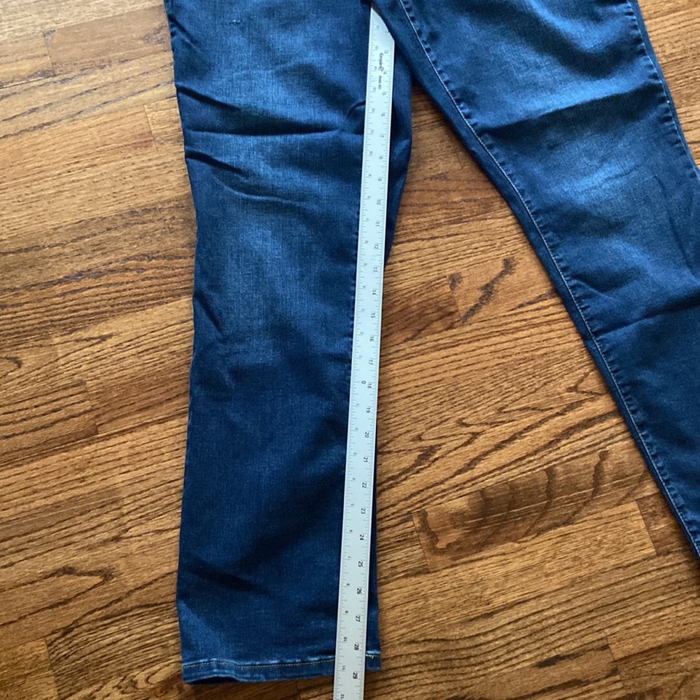 Talbots high waist straight leg dark wash jeans stretch size 16w nice preloved - Picture 10 of 11